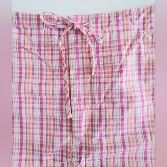 NWOT Vintage J.G. Hook Collection Pink Plaid Cotton Drawstring Skirt Size 16 - Picture 2 of 6